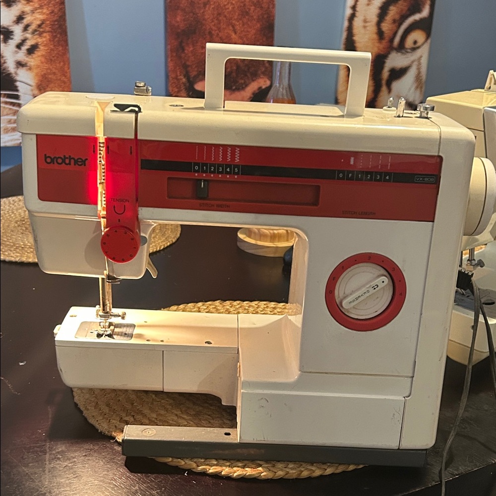 Brother Sewing Machine with Cream and Black Accents